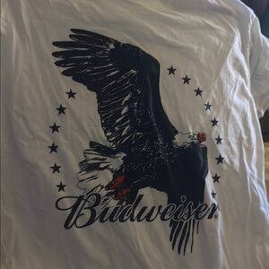 Budweiser Eagle Graphic White T-Shirt